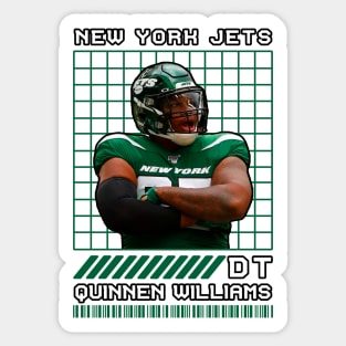 QUINNEN WILLIAMS - DT - NEW YORK JETS Sticker